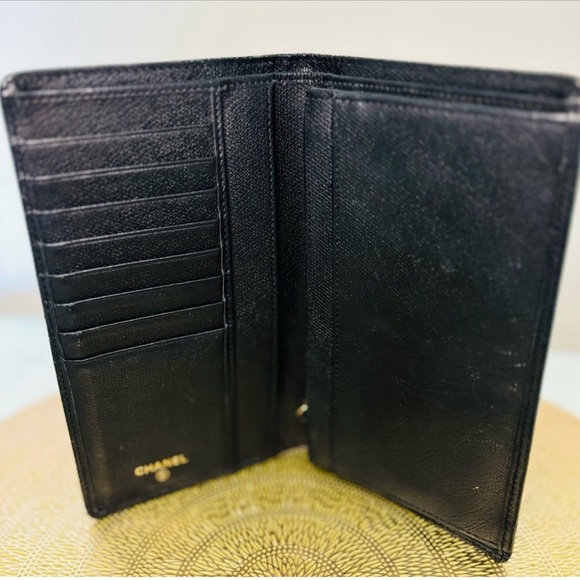CHANEL CAVIAR LEATHER BLACK LONG WALLET ! - Picture 3 of 15